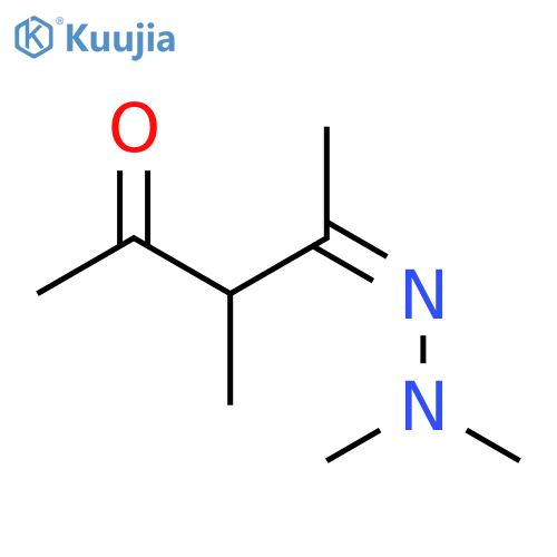 2,4-Pentanedione, 3-methyl-, mono(dimethylhydrazone), (Z)- structure