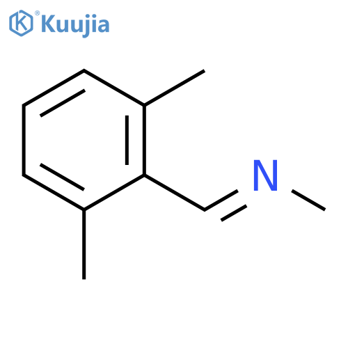 Methanamine, N-[(2,6-dimethylphenyl)methylene]-, (E)- structure