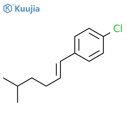 Benzene, 1-chloro-4-[(1E)-5-methyl-1-hexenyl]- structure