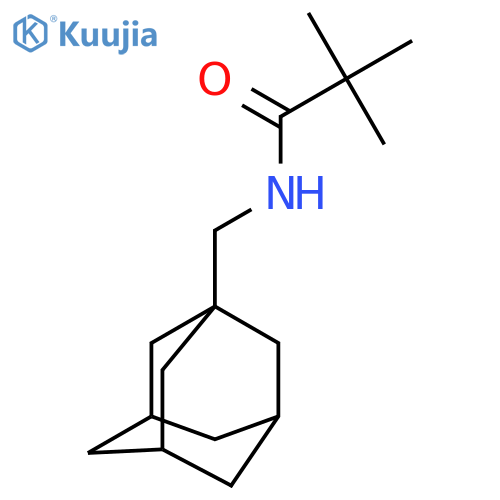 N-(adamantan-1-yl)methyl-2,2-dimethylpropanamide structure