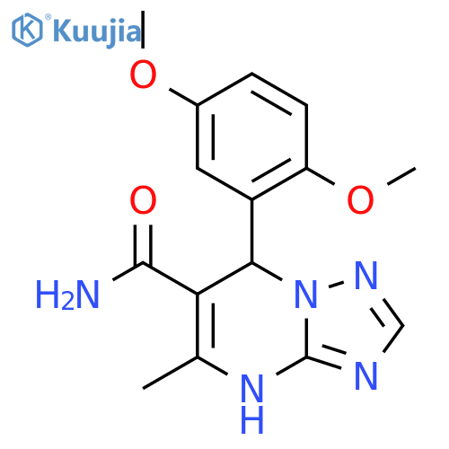 7-(2,5-dimethoxyphenyl)-5-methyl-4H,7H-1,2,4triazolo1,5-apyrimidine-6-carboxamide structure