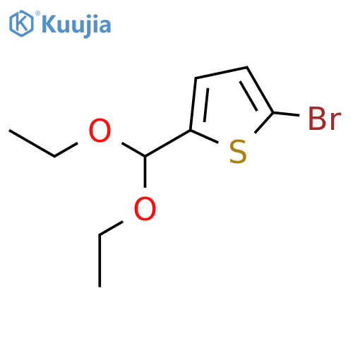 Thiophene, 2-bromo-5-(diethoxymethyl)- structure