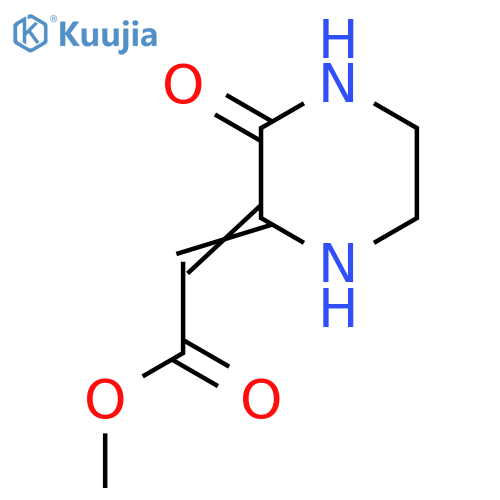 Methyl (2E)-(3-oxopiperazin-2-ylidene)acetate structure