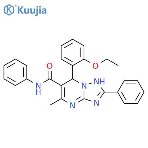 7-(2-ethoxyphenyl)-5-methyl-N,2-diphenyl-4H,7H-1,2,4triazolo1,5-apyrimidine-6-carboxamide structure