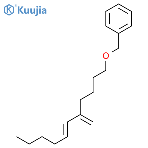 Benzene, [[[(6E)-5-methylene-6-undecenyl]oxy]methyl]- structure