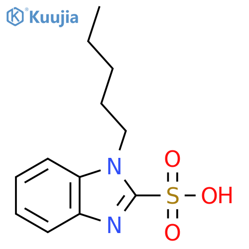 1-pentyl-1H-benzimidazole-2-sulfonic acid structure