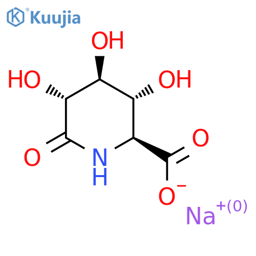 5-Amino-5-deoxy-D-glucaric acid delta-lactam, monosodium salt structure