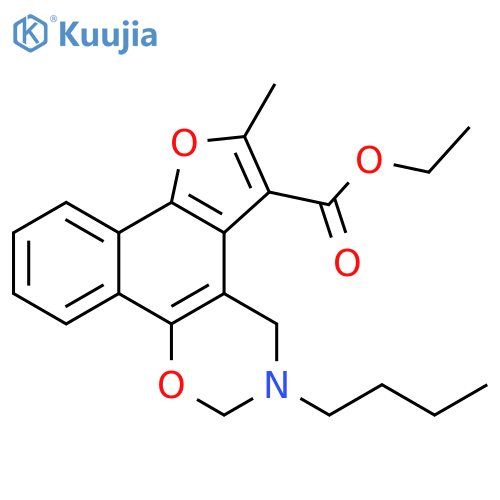 ethyl 9-butyl-4-methyl-3,11-dioxa-9-azatetracyclo11.4.0.0^{2,6}.0^{7,12}heptadeca-1(13),2(6),4,7(12),14,16-hexaene-5-carboxylate structure