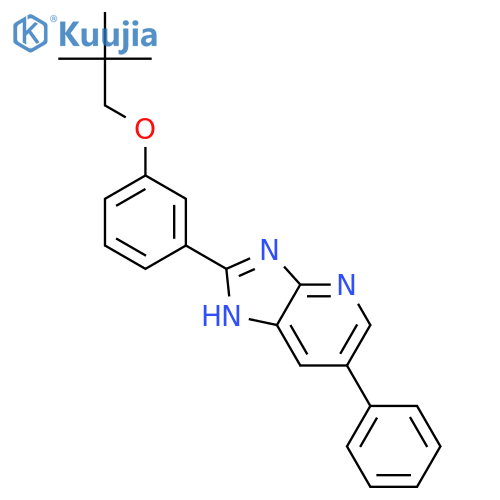 1H-IMIDAZO[4,5-B]PYRIDINE, 2-[3-(2,2-DIMETHYLPROPOXY)PHENYL]-6-PHENYL- structure