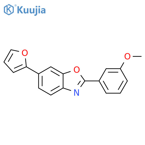 BENZOXAZOLE, 6-(2-FURANYL)-2-(3-METHOXYPHENYL)- structure