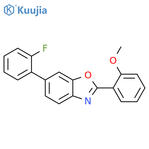 BENZOXAZOLE, 6-(2-FLUOROPHENYL)-2-(2-METHOXYPHENYL)- structure
