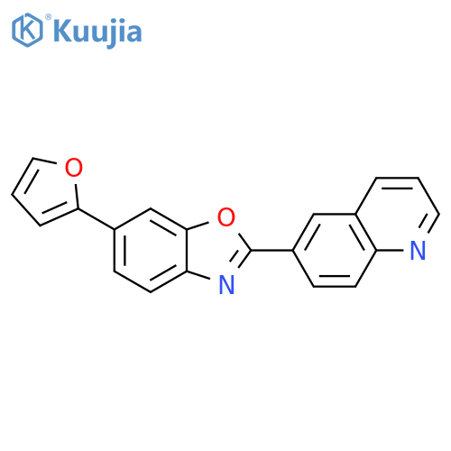Quinoline, 6-[6-(2-furanyl)-2-benzoxazolyl]- structure