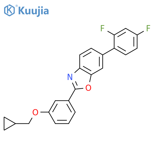 Benzoxazole, 2-[3-(cyclopropylmethoxy)phenyl]-6-(2,4-difluorophenyl)- structure