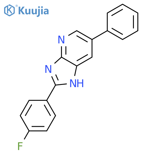 1H-Imidazo[4,5-b]pyridine, 2-(4-fluorophenyl)-6-phenyl- structure