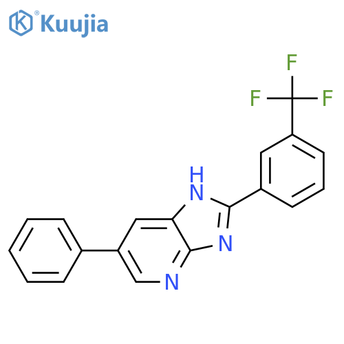 1H-IMIDAZO[4,5-B]PYRIDINE, 6-PHENYL-2-[3-(TRIFLUOROMETHYL)PHENYL]- structure