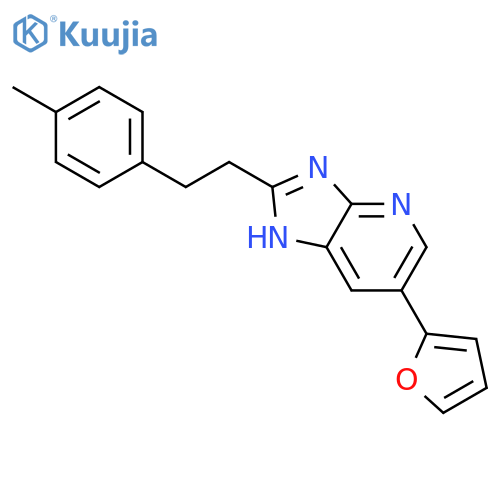 1H-IMIDAZO[4,5-B]PYRIDINE, 6-(2-FURANYL)-2-[2-(4-METHYLPHENYL)ETHYL]- structure