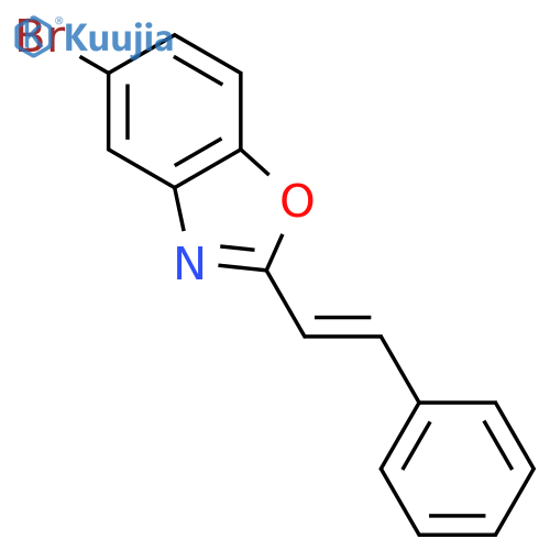 BENZOXAZOLE, 5-BROMO-2-[(1E)-2-PHENYLETHENYL]- structure