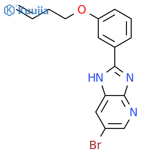 1H-IMIDAZO[4,5-B]PYRIDINE, 6-BROMO-2-[3-(3-BUTENYLOXY)PHENYL]- structure