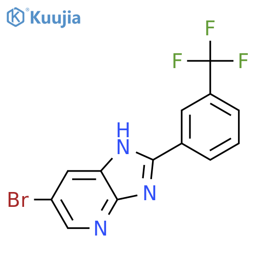 1H-IMIDAZO[4,5-B]PYRIDINE, 6-BROMO-2-[3-(TRIFLUOROMETHYL)PHENYL]- structure