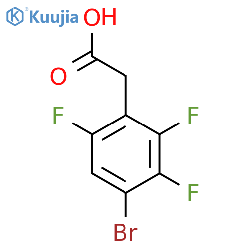 4-Bromo-2,3,6-trifluorophenylacetic acid structure