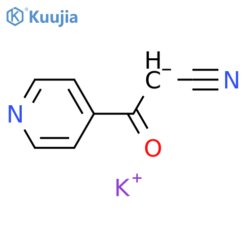 4-Pyridinepropanenitrile, β-oxo-, ion(1-), potassium structure