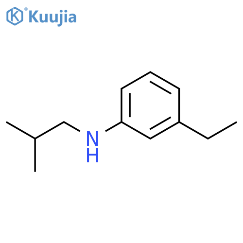 3-ethyl-N-(2-methylpropyl)aniline structure
