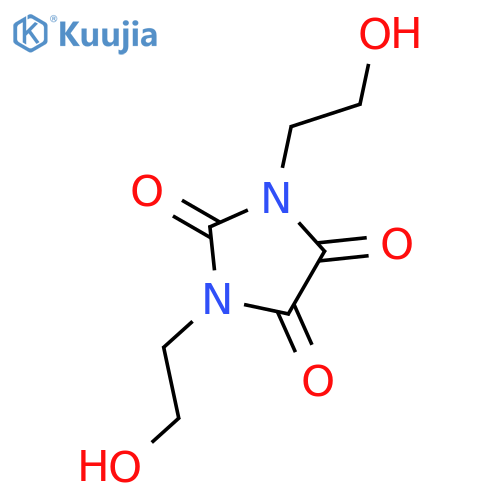 1,3-Bis(2-hydroxyethyl)imidazolidine-2,4,5-trione structure