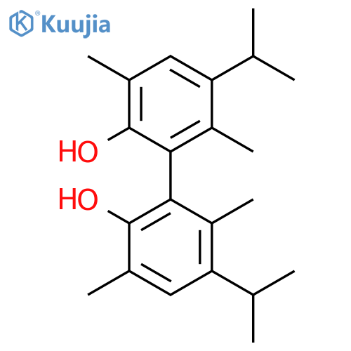 [1,1'-Biphenyl]-2,2'-diol, 3,3',6,6'-tetramethyl-5,5'-bis(1-methylethyl)- structure