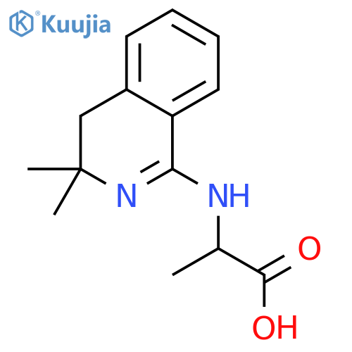 N-(3,3-Dimethyl-3,4-dihydroisoquinolin-1-yl)alanine structure
