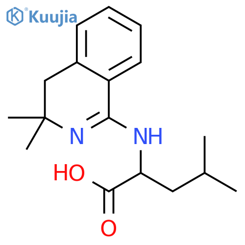 N-(3,3-Dimethyl-3,4-dihydroisoquinolin-1-yl)leucine structure