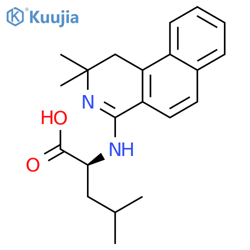 Leucine, N-(1,2-dihydro-2,2-dimethylbenz[f]isoquinolin-4-yl)- structure