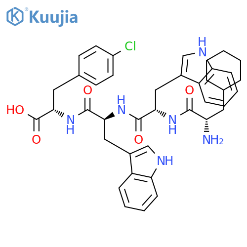 L-PHENYLALANINE, 3-CYCLOHEXYL-L-ALANYL-L-TRYPTOPHYL-L-TRYPTOPHYL-4-CHLORO- structure