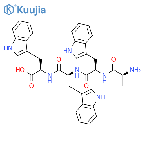D-Tryptophan, L-alanyl-D-tryptophyl-L-tryptophyl- structure