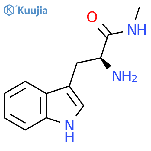(2S)-2-Amino-3-(1H-indol-3-yl)-N-methylpropanamide structure