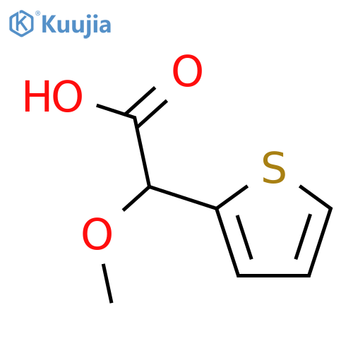 2-methoxy-2-(thiophen-2-yl)acetic acid structure