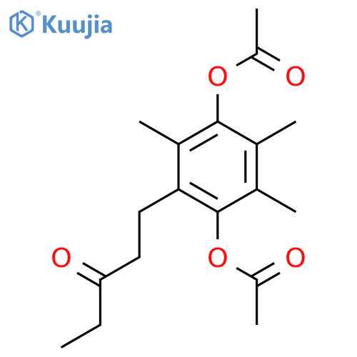 3-Pentanone, 1-[2,5-bis(acetyloxy)-3,4,6-trimethylphenyl]- structure