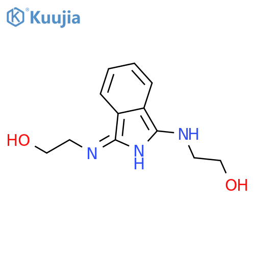 Ethanol, 2-[[3-[(2-hydroxyethyl)amino]-1H-isoindol-1-ylidene]amino]- structure