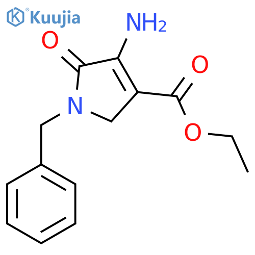 4-Amino-2,5-dihydro-5-oxo-1-(phenylmethyl)-1H-pyrrole-3-carboxylic Acid Ethyl Ester structure