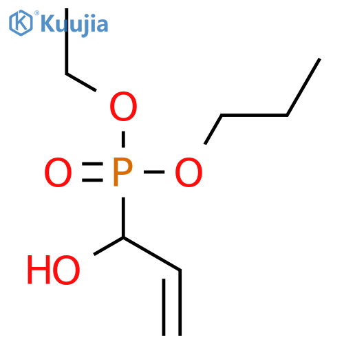 Phosphonic acid, (1-hydroxy-2-propenyl)-, ethyl propyl ester structure