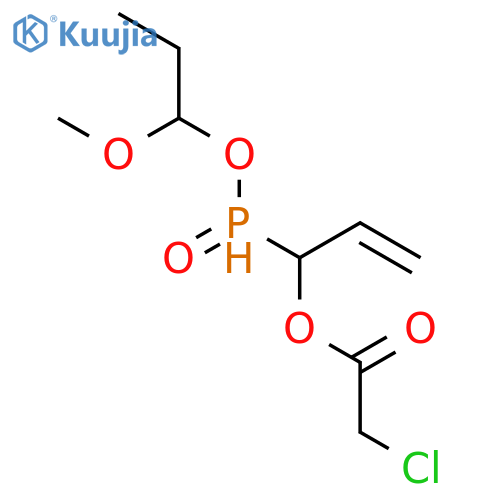Acetic acid, chloro-, 1-(methoxypropoxyphosphinyl)-2-propenyl ester structure
