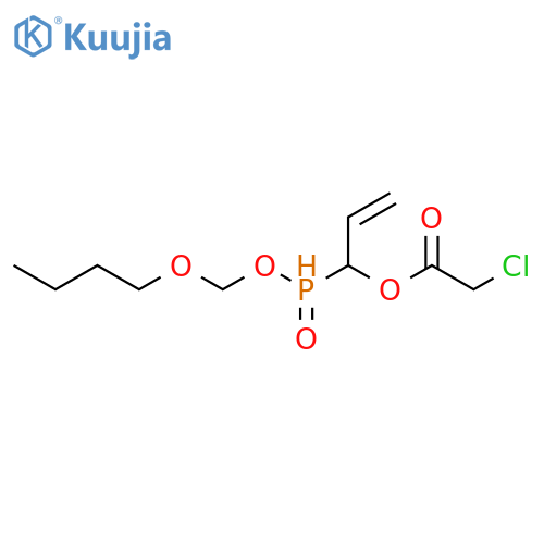 Acetic acid, chloro-, 1-(butoxymethoxyphosphinyl)-2-propenyl ester structure