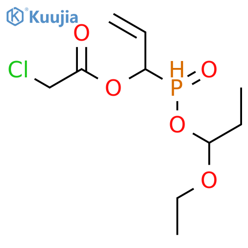Acetic acid, chloro-, 1-(ethoxypropoxyphosphinyl)-2-propenyl ester structure