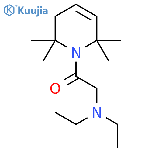 2-(diethylamino)-1-(2,2,6,6-tetramethyl-3,6-dihydropyridin-1(2H)-yl)ethanone structure
