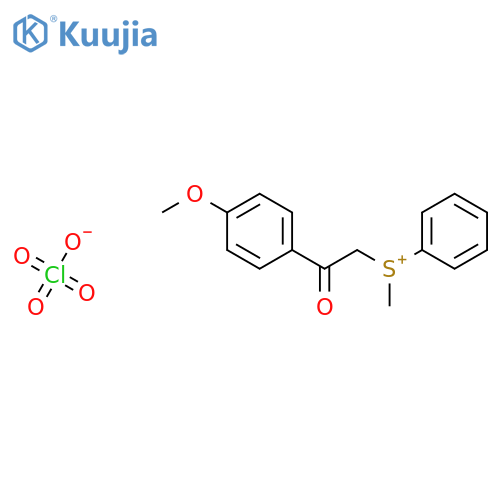 SULFONIUM, [2-(4-METHOXYPHENYL)-2-OXOETHYL]METHYLPHENYL-, PERCHLORATE structure