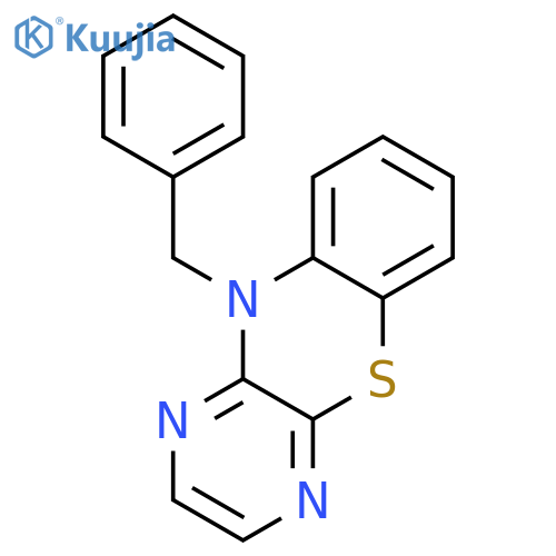 10H-PYRAZINO[2,3-B][1,4]BENZOTHIAZINE, 10-(PHENYLMETHYL)- structure
