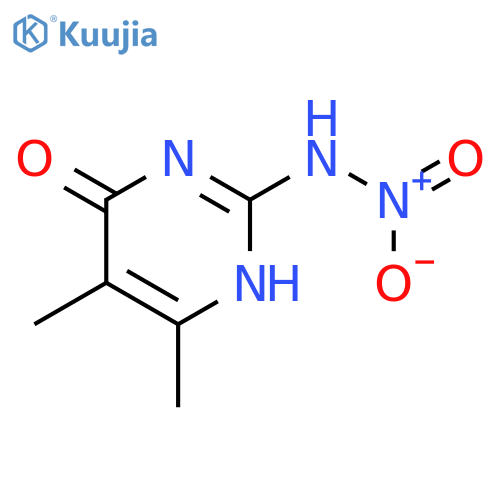 4(1H)-PYRIMIDINONE, 5,6-DIMETHYL-2-(NITROAMINO)- structure
