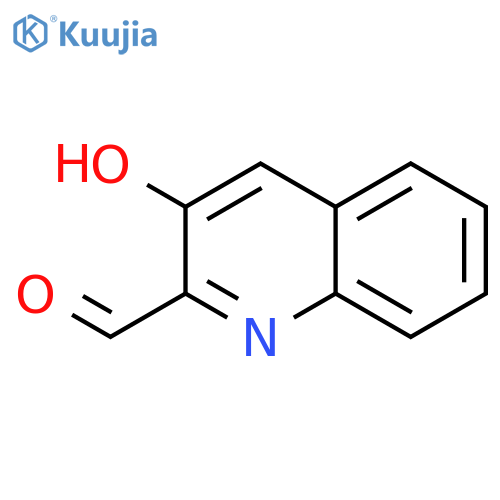 2-Quinolinecarboxaldehyde, 3-hydroxy- structure