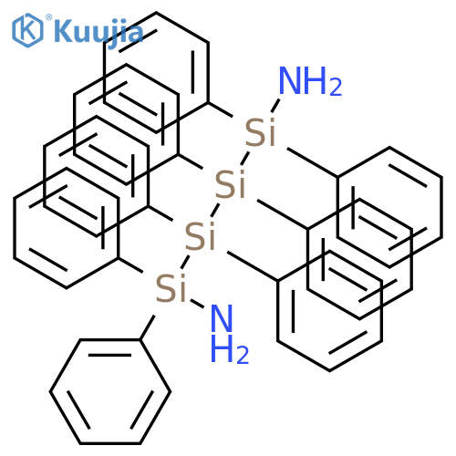 1,4-Tetrasilanediamine, 1,1,2,2,3,3,4,4-octaphenyl- structure