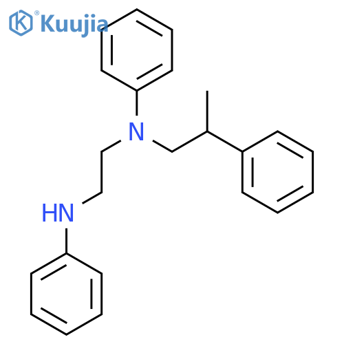 N,N'-diphenyl-N-(2-phenylpropyl)ethane-1,2-diamine structure