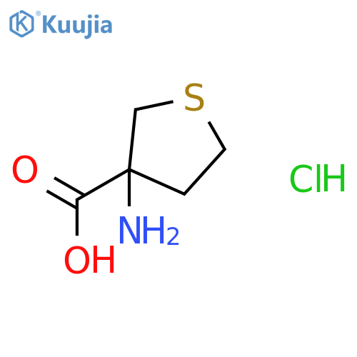 3-Amino-tetrahydro-thiophene-3-carboxylic acid hydrochloride structure